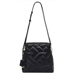 NEW Radley London Dukes Black Leather Crossbody Handbag Purse
